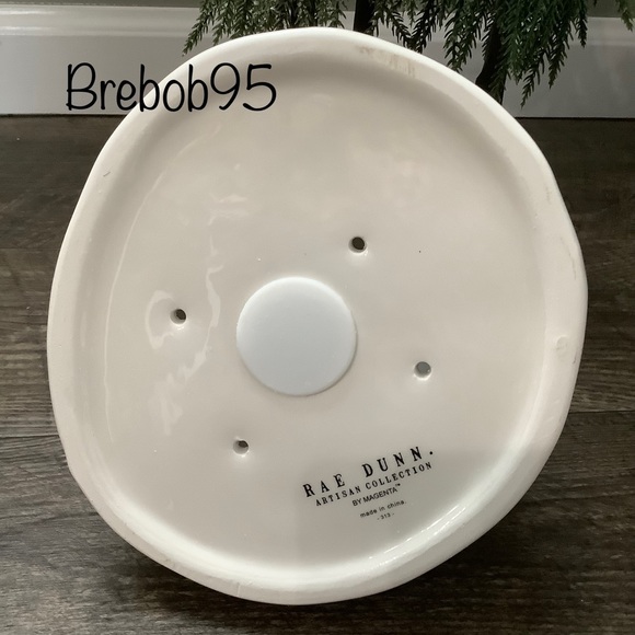 Rae Dunn Ceramic Santa's Workshop Santa Hat birdhouse - Picture 3 of 3